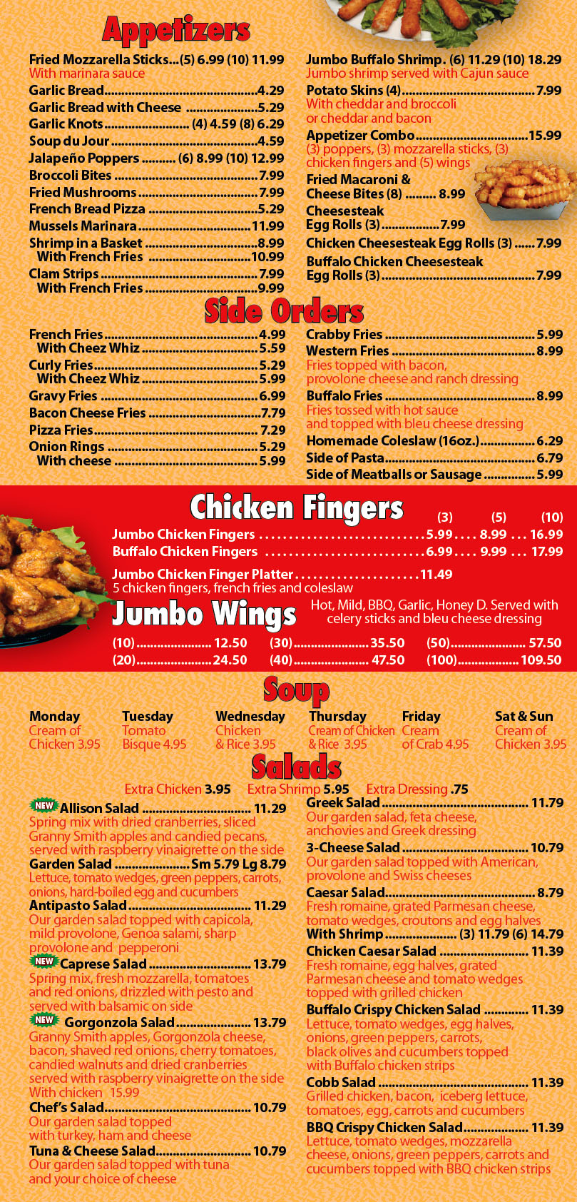 Sides Salad Wings